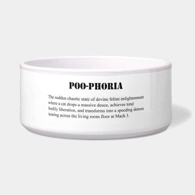 Écuelle Grand bol pour chat Poo-Phoria  (Devant)