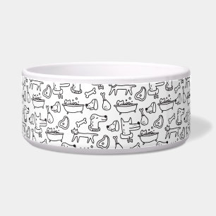 Écuelle Grande cuvette simple d'animal familier de motif