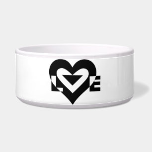 Écuelle Graphique d'amour cool, noir