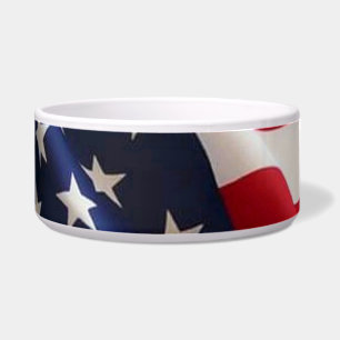 Écuelle Gras Etoiles et rayures - United States Flag Art