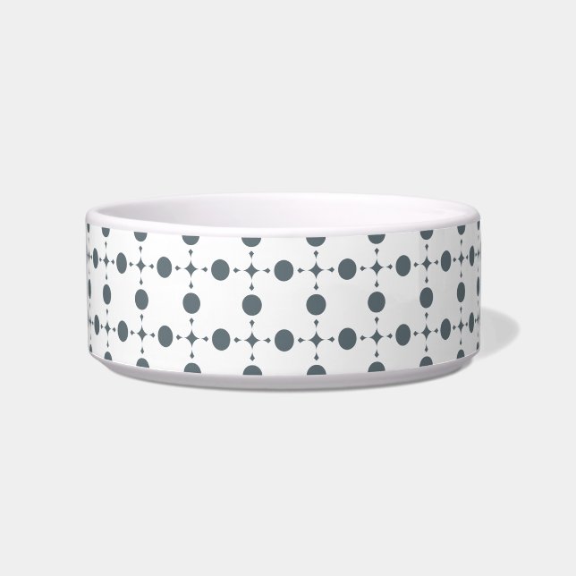 Écuelle Gray Polka Dots, Polka Dot Pattern, Dots (Devant)