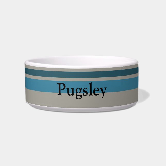 Écuelle Gris bleu rayé (Devant)