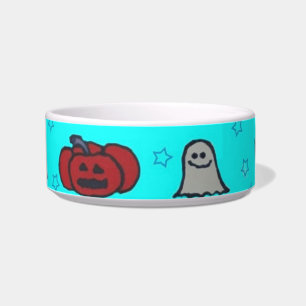 Écuelle Halloween amusant Imprimer en bleu