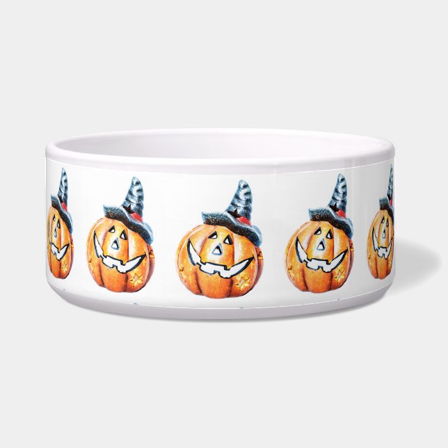 Écuelle Halloween Citrouille Pet Bowl (Devant)