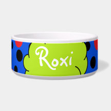 HAMbyWhiteGlove - Chien Food Bowl - Comic Book