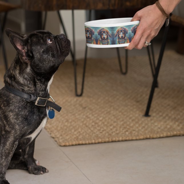 Écuelle Happy Hippie Dachshund  (Créateur téléchargé)