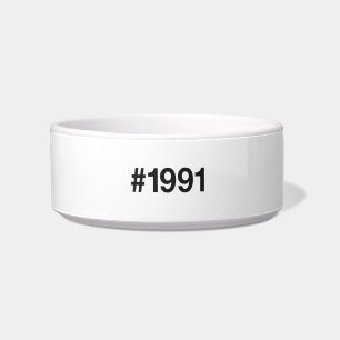 Écuelle Hashtag 34 Anniversaire 1991