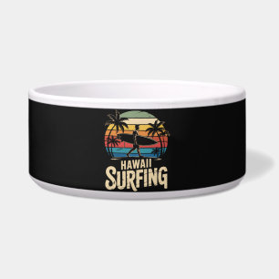 Écuelle hawaii surf rétro - surfeur de plage vintage au co