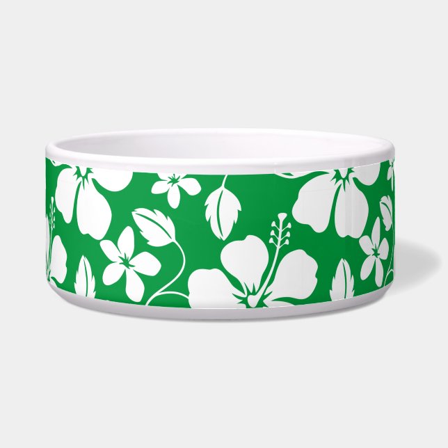 ÉCUELLE HULA HAWAIEN (HIBISCUS) VERT (Devant)