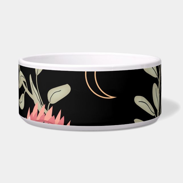 Écuelle Hyena & Protea : Motif Vintage foncé (Devant)