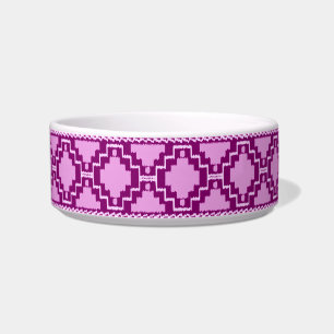 Écuelle Ikat Aztec Motif - Amethyst violet et violet