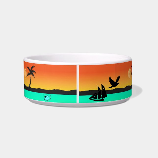 Écuelle Île Sunset Pet Bowl (Dos)