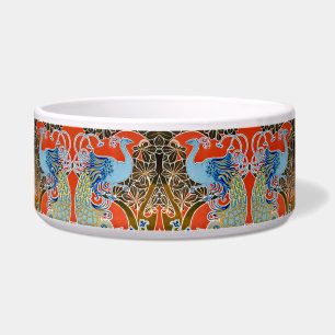 Écuelle Illustration Art Nouveau Paon Élégant Vintage