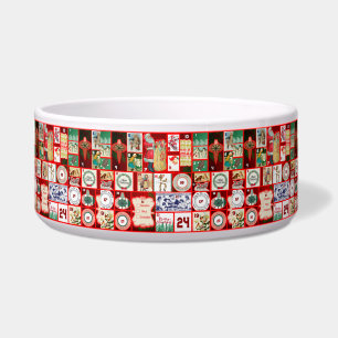 Écuelle Illustration Carrée de l'Avent Bloc de Noël