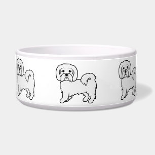Écuelle Illustration de chien de dessin animé mignon Coton