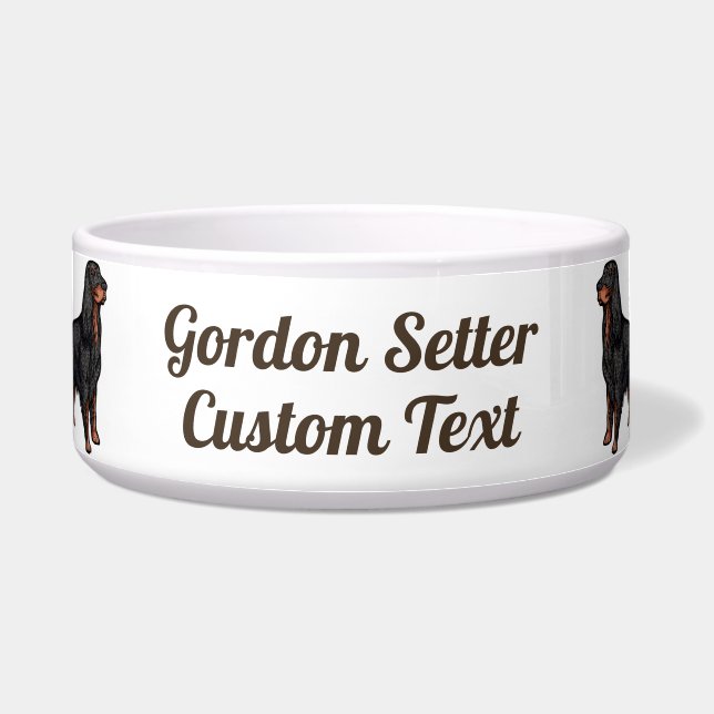 Écuelle Illustration de Setter Gordon (Devant)