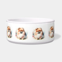 Image d'aquarelle mignonne Pomeranian