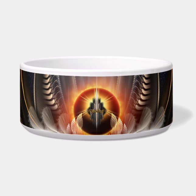 Écuelle Imperial View Fractal Art Pet Bowl (Devant)