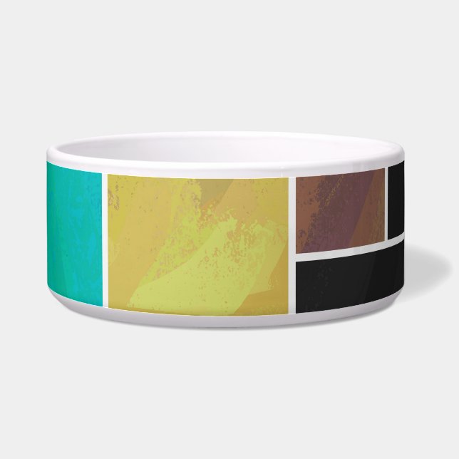 Écuelle Impression noire Brown Turquoise Mondrian (Droite)