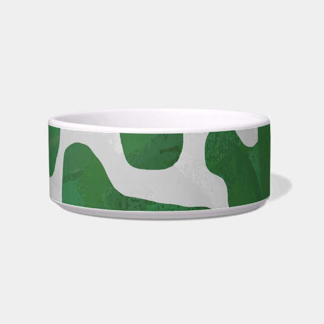 Écuelle Impression verte et blanche de vache (Droite)