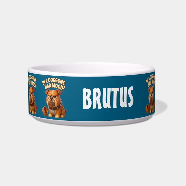 Écuelle In a doggone bad mood – funny grumpy bulldog (Devant)