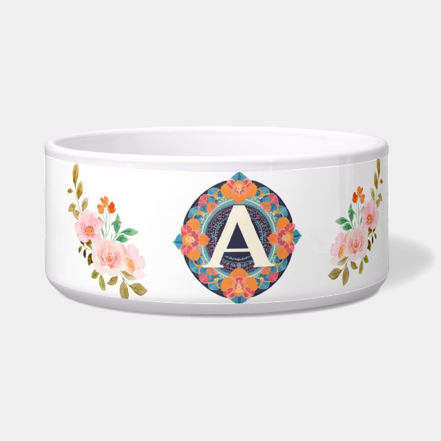 Écuelle Indian Mandala Art Pet Bowls (Devant)
