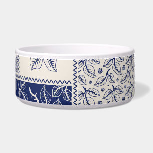 Écuelle Indigo Bleu Beige Floral Patchwork
