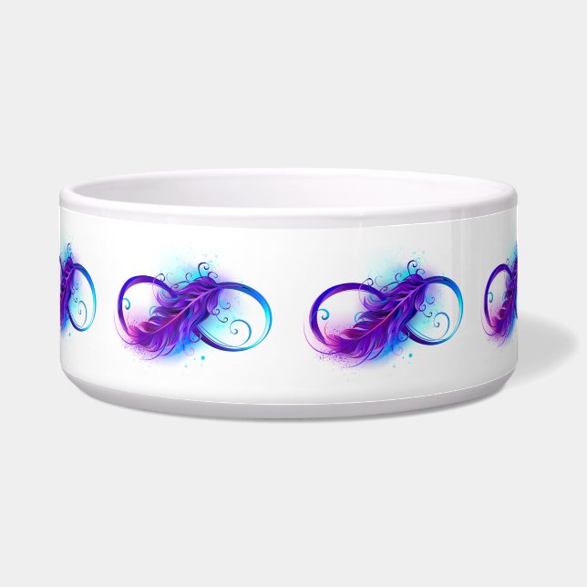Écuelle Infinity with purple feather (Devant)