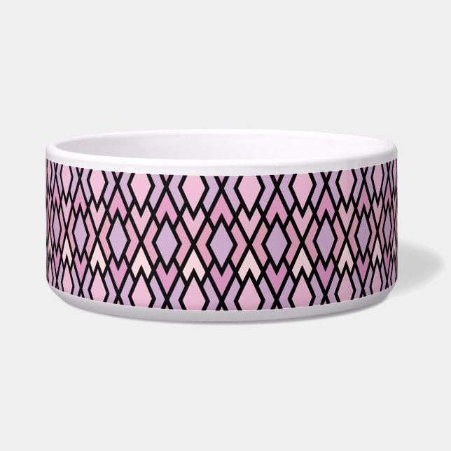Écuelle Jacquard rose et noir (Devant)