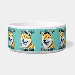 Écuelle J'adore mon Shiba Inu   Propriétaire de chien 