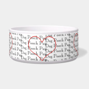 Écuelle J'Ai Le Coeur De Ma Poche De Chien.