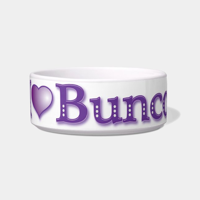 Écuelle J'aime le plat de sucrerie de Bunco (Devant)