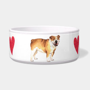 Écuelle J'aime mon bouledogue