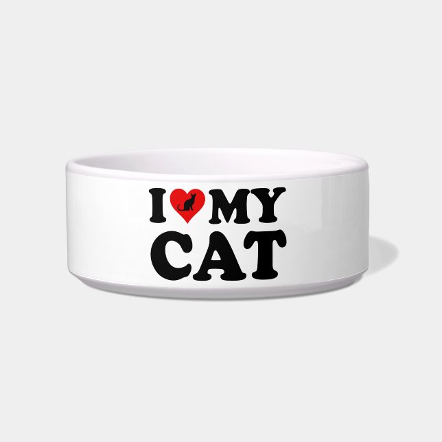 Écuelle J'Aime Mon Chat (Devant)