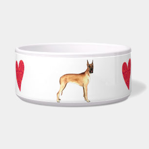 Écuelle J'aime mon great dane
