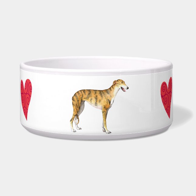 Écuelle J'aime mon Greyhound (Droite)
