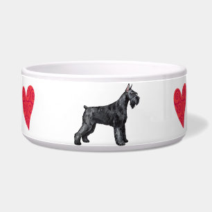 Écuelle J'aime mon Schnauzer géant