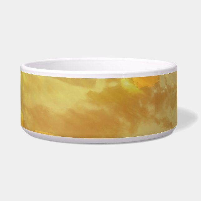 Écuelle Jaune Géométrique Chic (Devant)