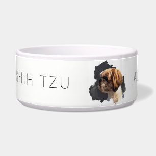 Écuelle "Je suis cuvette personnalisable de chien de Shih