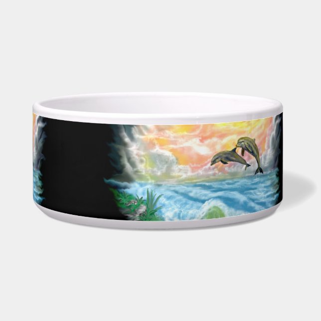 Écuelle Jeu des dauphins au soleil (Droite)