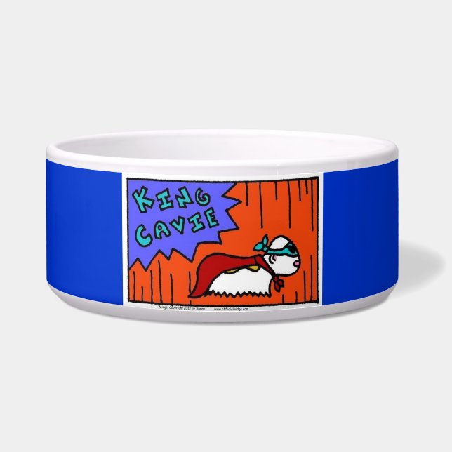 Écuelle Jihn KING CAVIE Pet Bowl - Bleu (Devant)