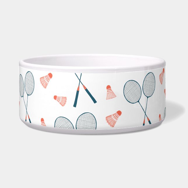 Écuelle Joli Badminton Racquet Birdie Shuttlecock Retro (Devant)