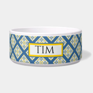 Écuelle Joli carrelage portugais en bleu et jaune