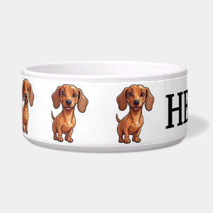 Écuelle Joli Dachshund Personnaliser