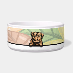 Écuelle Joli Dogue de Bordeaux qui regarde, nourriture ou 