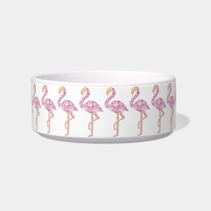 Écuelle Joli Flamant rose rose Pet Bowl