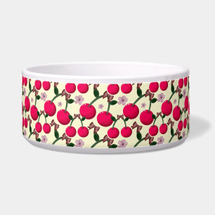 Écuelle Joli motif de cerise rouge