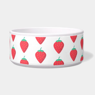 Écuelle Joli motif esthétique pour l'été avec des fraises