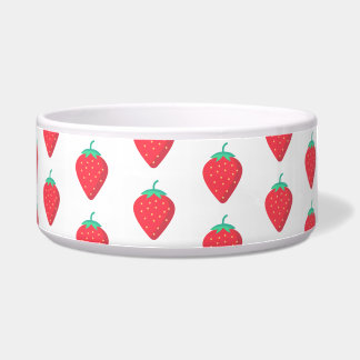 Écuelle Joli motif esthétique pour l'été avec des fraises 