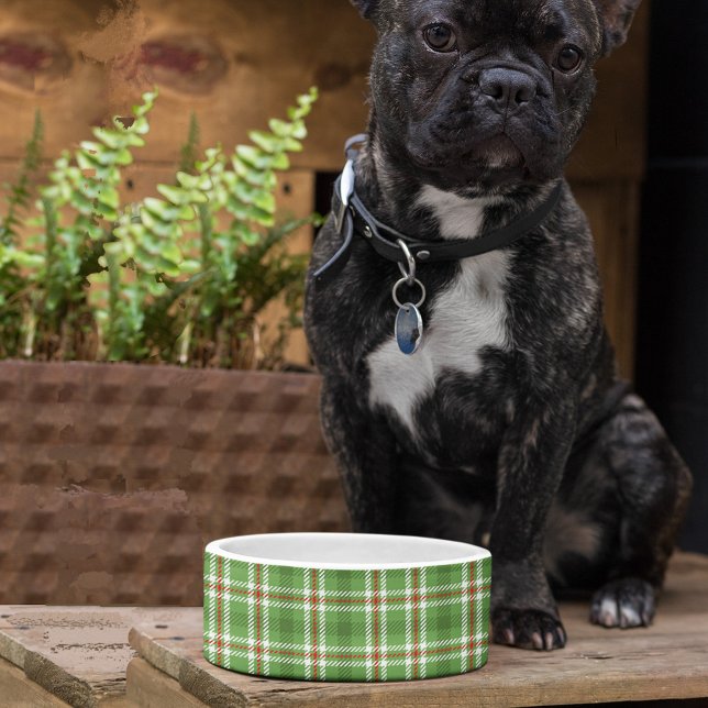 Écuelle Joli Plaid Rustique de Fêtes de Noël de Ferme (Créateur téléchargé)